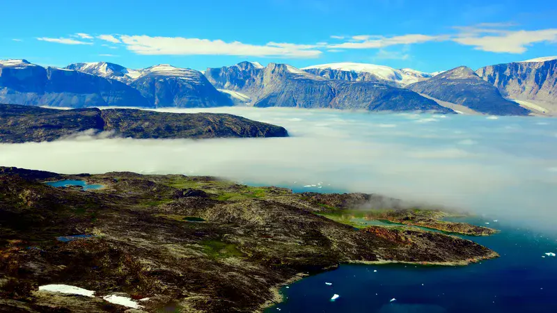 Sea of Clouds over Uummannaq Fjord