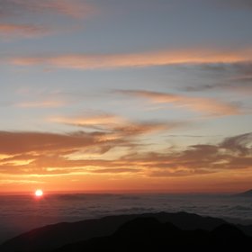 Fuji San during sunrise