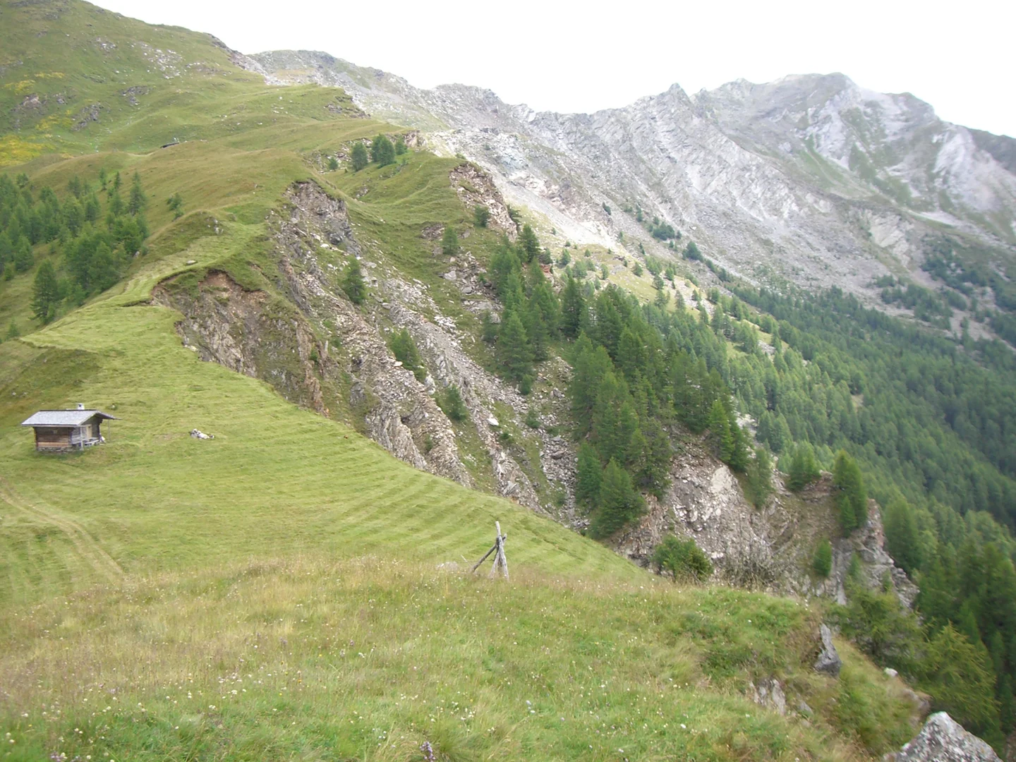 Ganderberg landslide - Deep-Seated Gravitational Slope Deformation crown