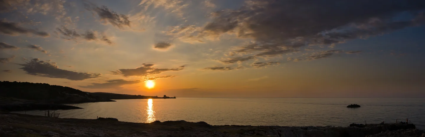 Sunset on the sea