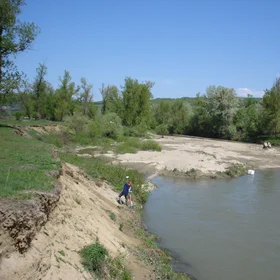 Sandy riverbed