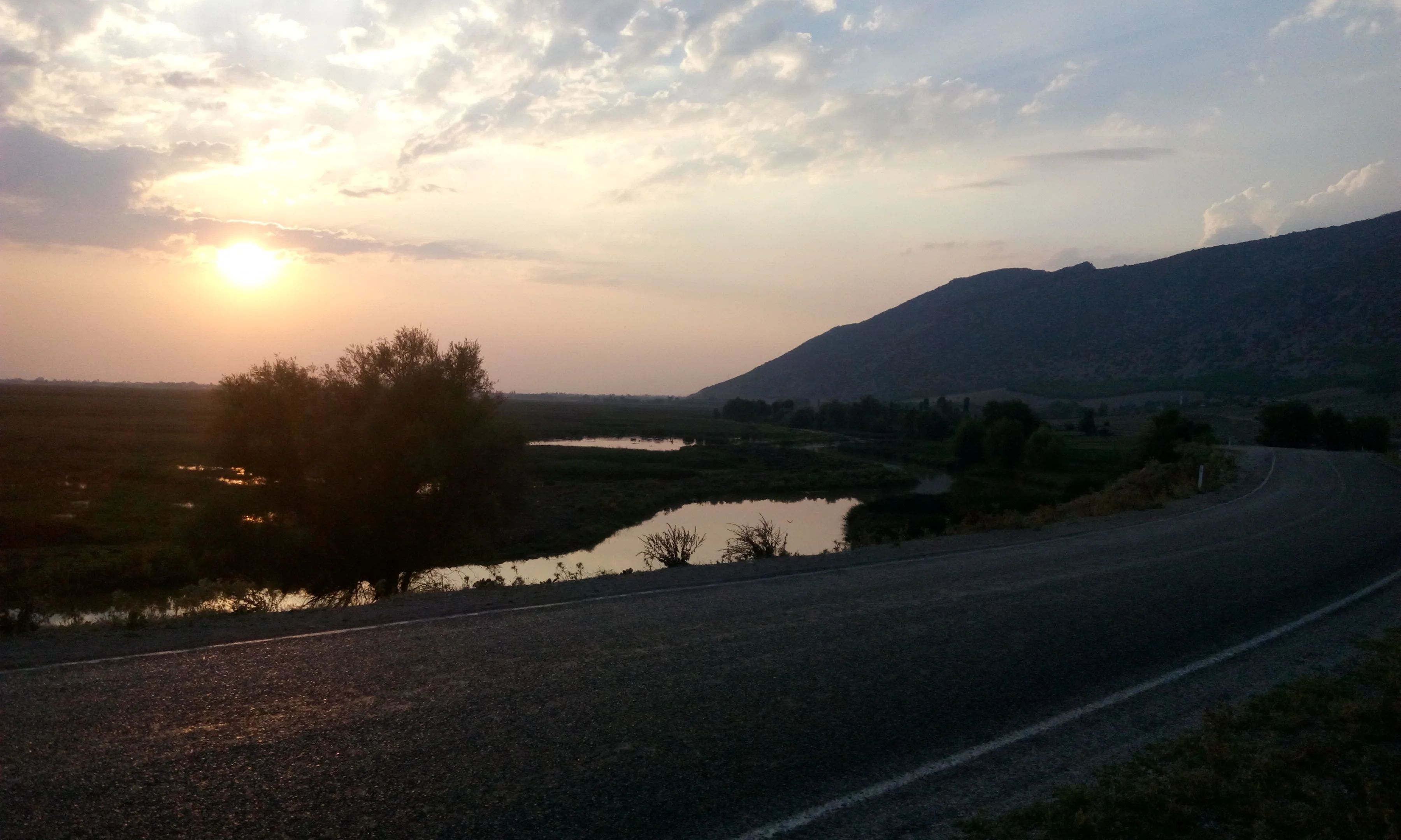 in front of the Dinar Fault