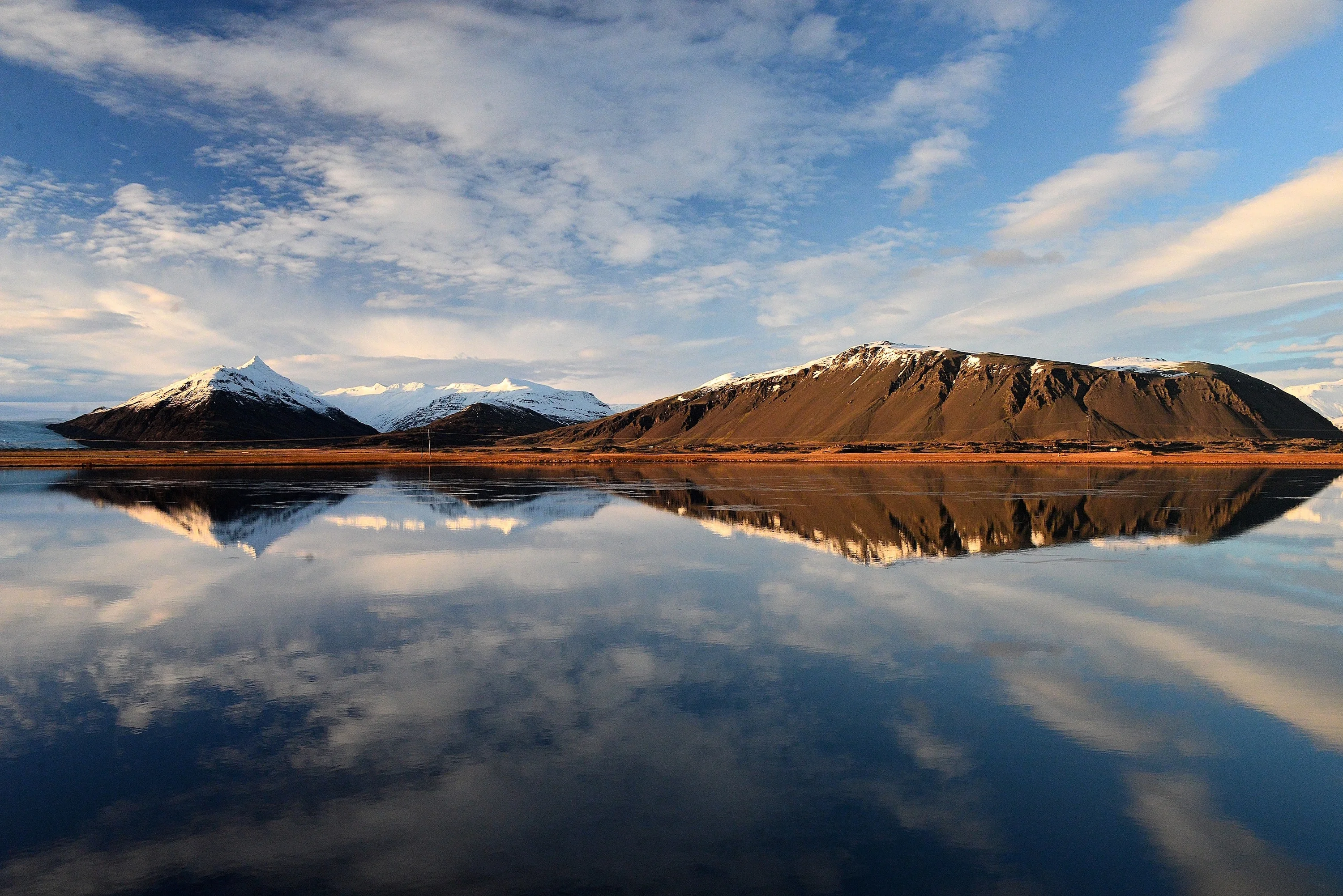 Reflected mountains