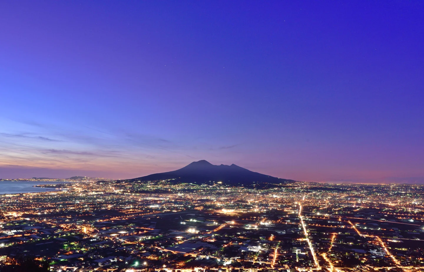 Volcano around the cities