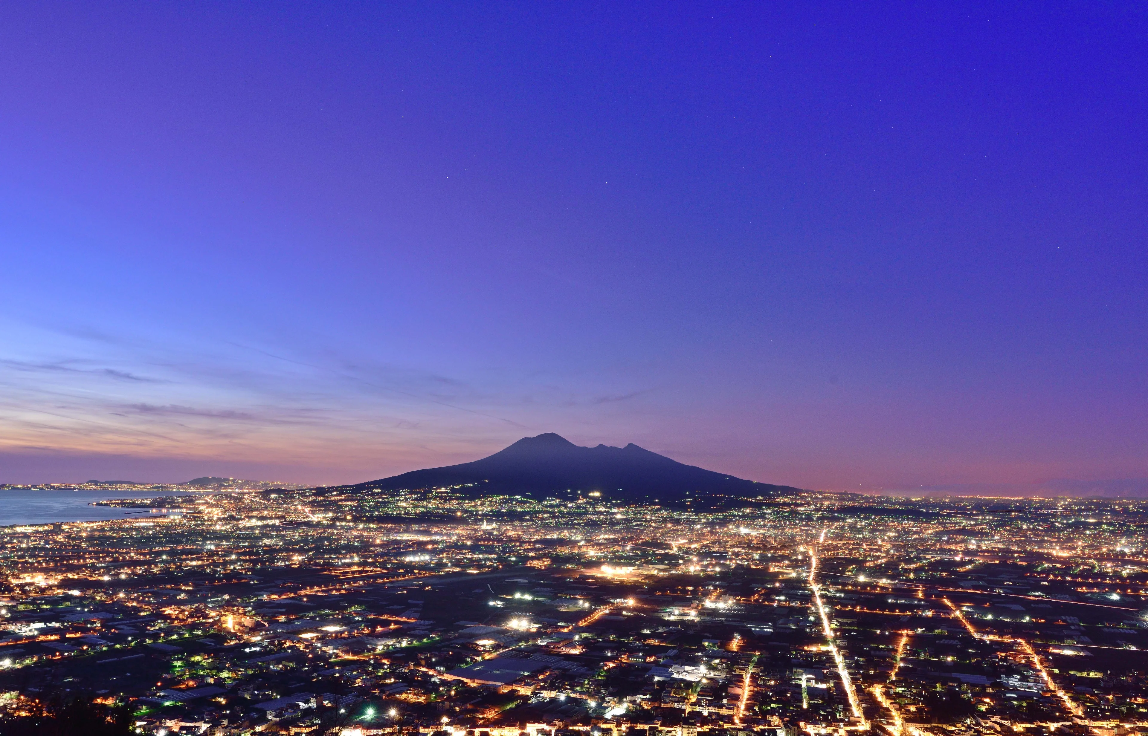 Volcano around the cities