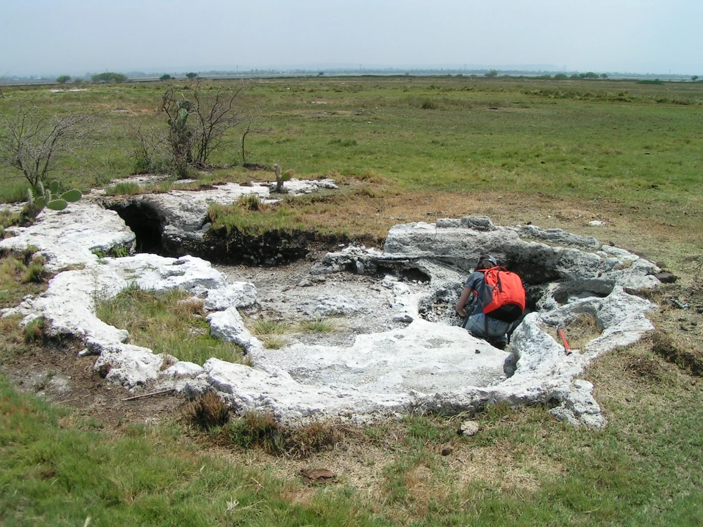 Dormant hot spring