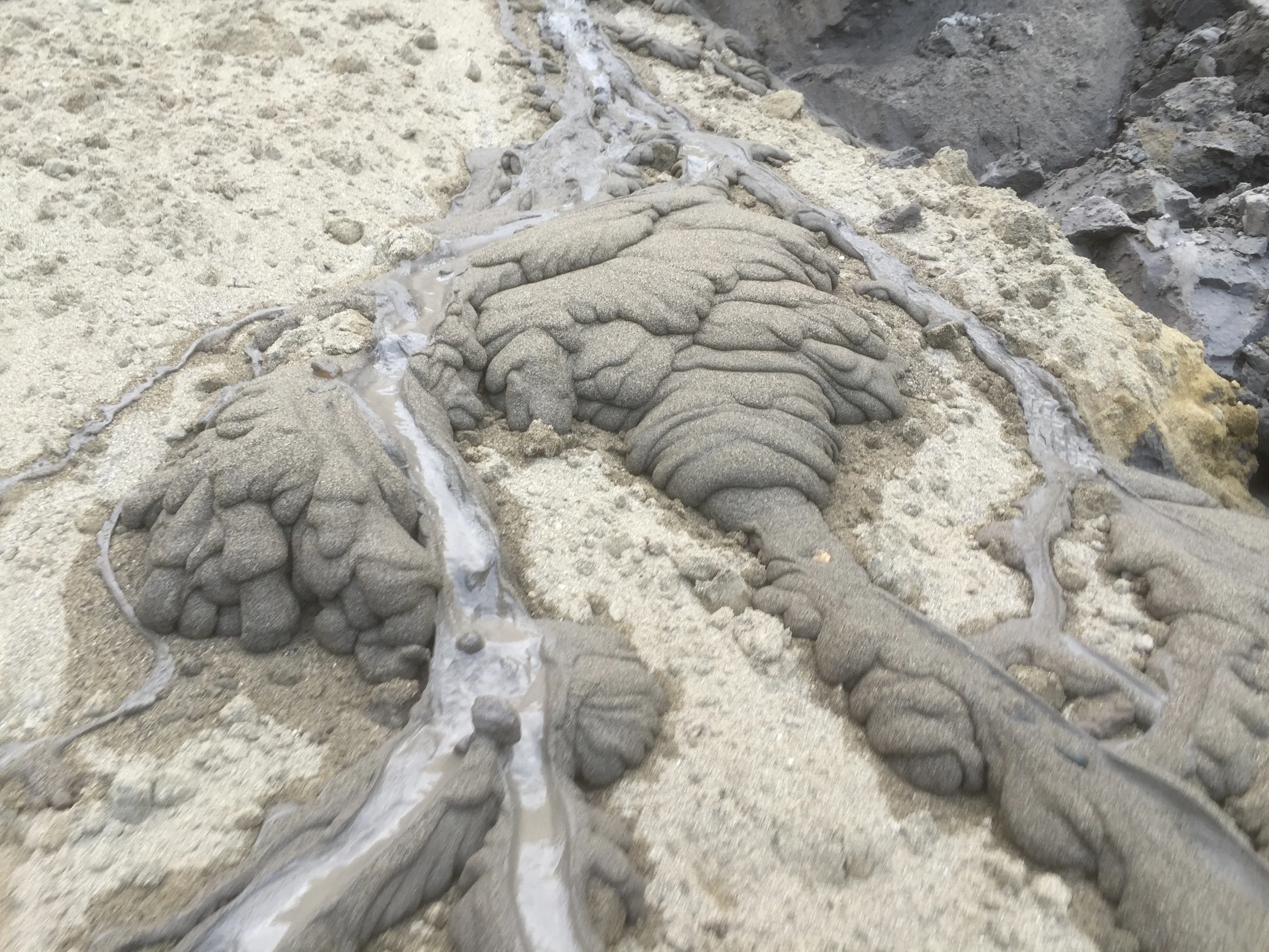 Dewatered flow features