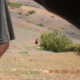Child in desert