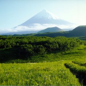 Kljucevskaja, the highest volcano in Kamtschatka, 4 750 m
