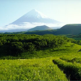 Kljucevskaja, the highest volcano in Kamtschatka, 4 750 m