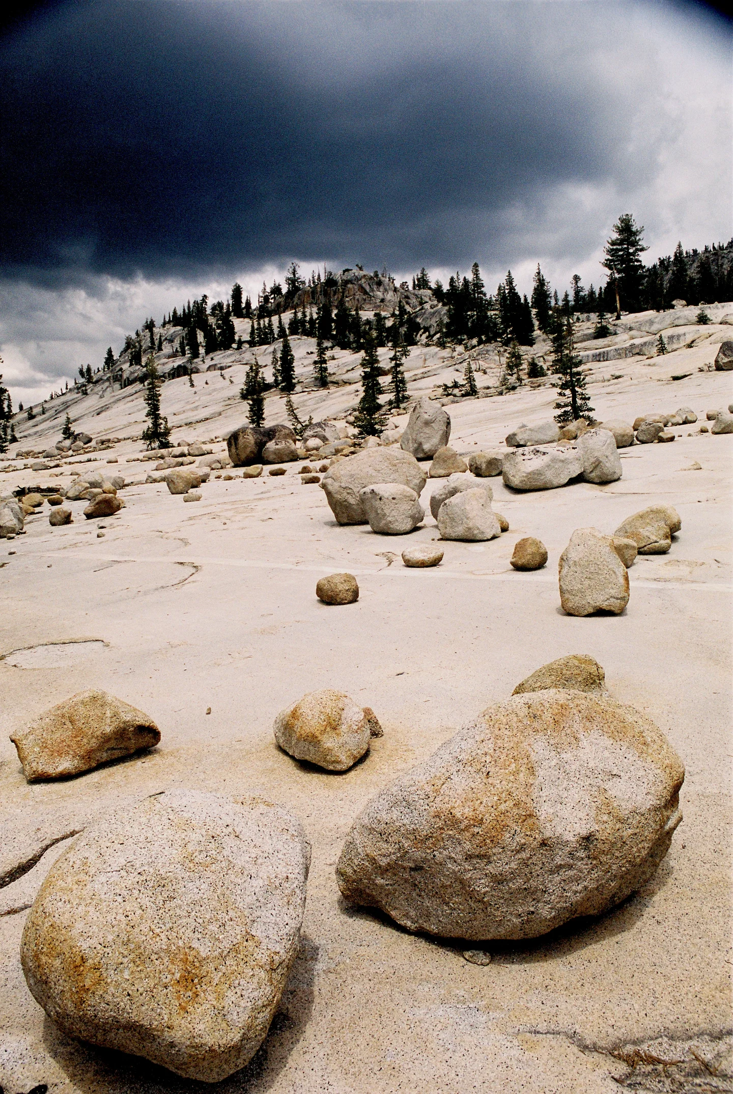 Glacial erratic rocks