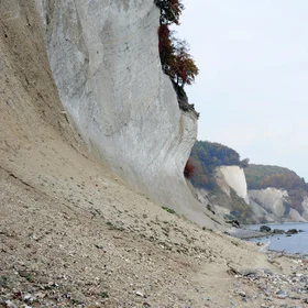 Overhanging cliff on Rügen