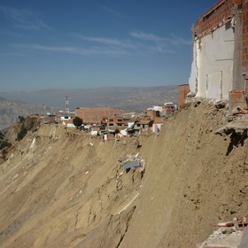 Bolivian landslide