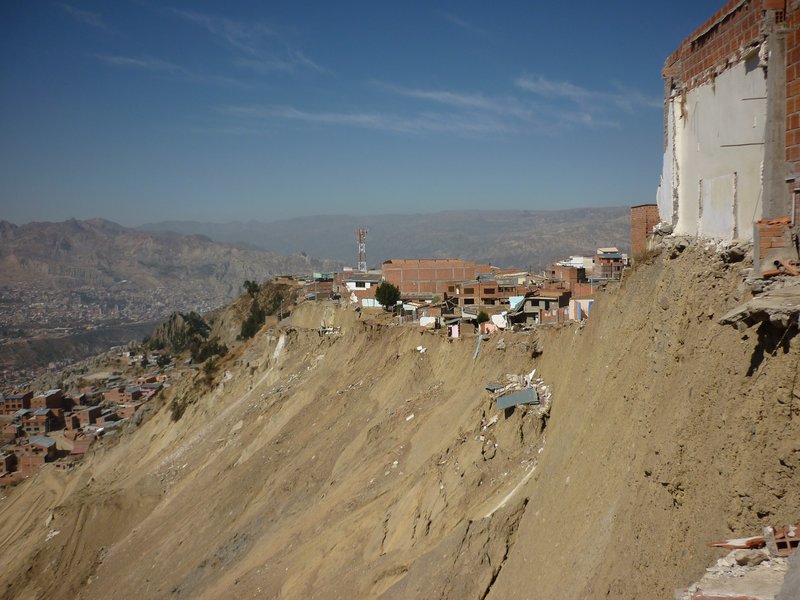 Bolivian landslide