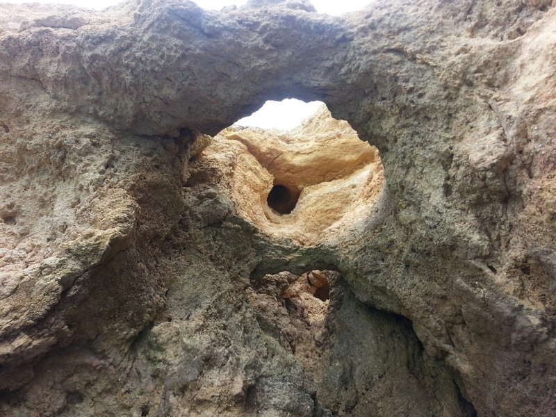 Holed rocks, Lagos, Portugal