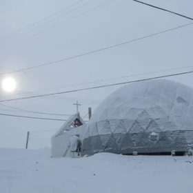 Sunday morning in the Arctic community