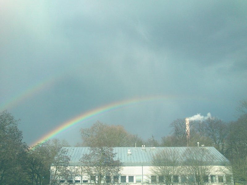 Rainbow showing its double arc