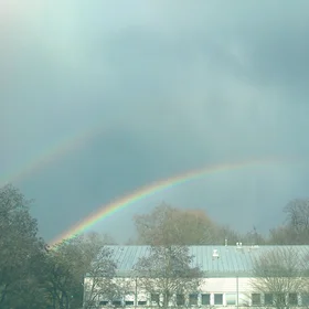Rainbow showing its double arc