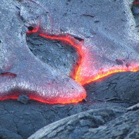 Kilauean lava flows in Hawai'i Volcanoes National Park