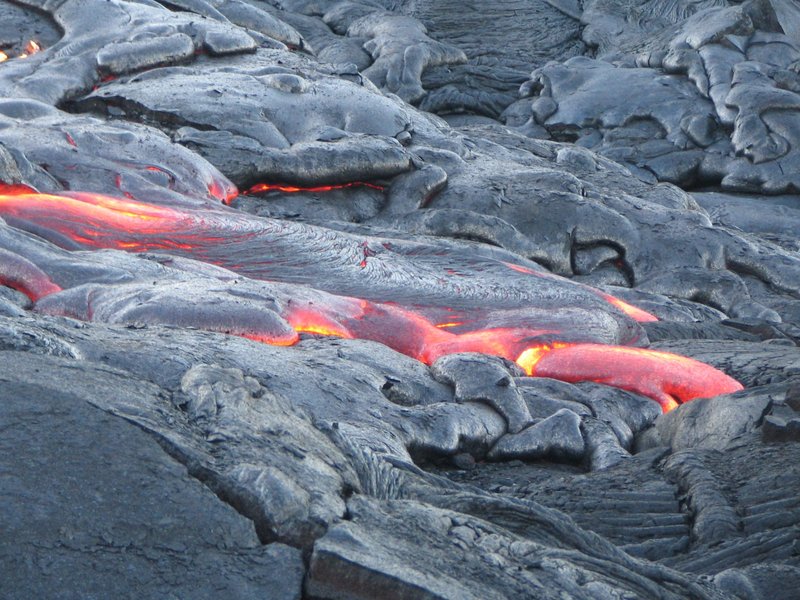 Kilauean lava flows in Hawai'i Volcanoes National Park