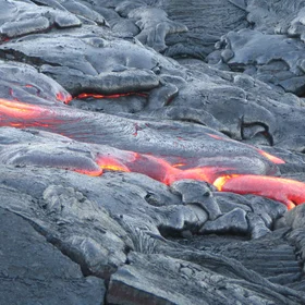 Kilauean lava flows in Hawai'i Volcanoes National Park