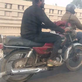 Air Pollution from an old bike in Lucknow, India