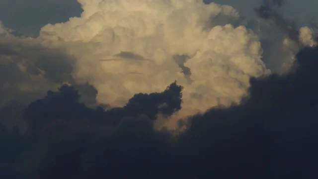 Flying over and in a cumulus cloud field