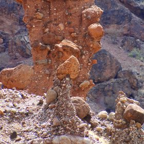 Mushroom rocks near Nachola in northern Kenya