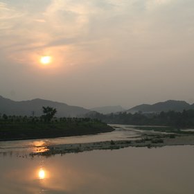 Tiquan river at sunset