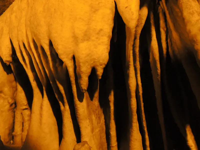 Wonderful formation in Perama cave.
