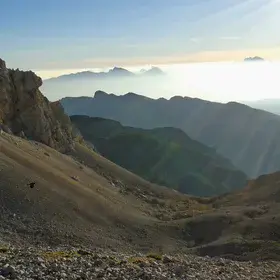 Sunrise by the feet of Triglav
