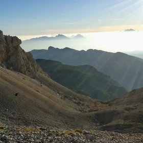 Sunrise by the feet of Triglav