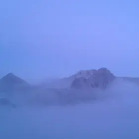 Above the clouds where the sky is blue