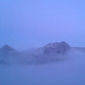 Above the clouds where the sky is blue