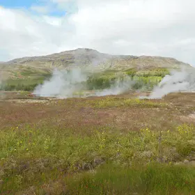 Geothermal springs in Iceland