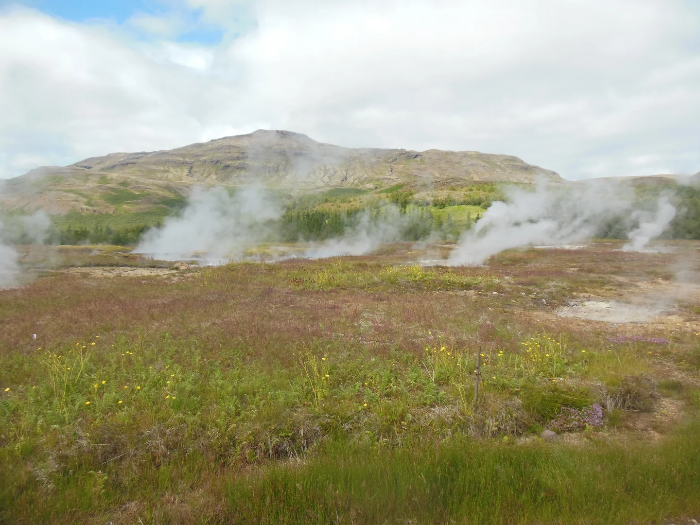 Geothermal springs in Iceland