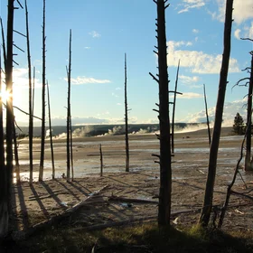 It's really hot in the Yellowstone National Park!