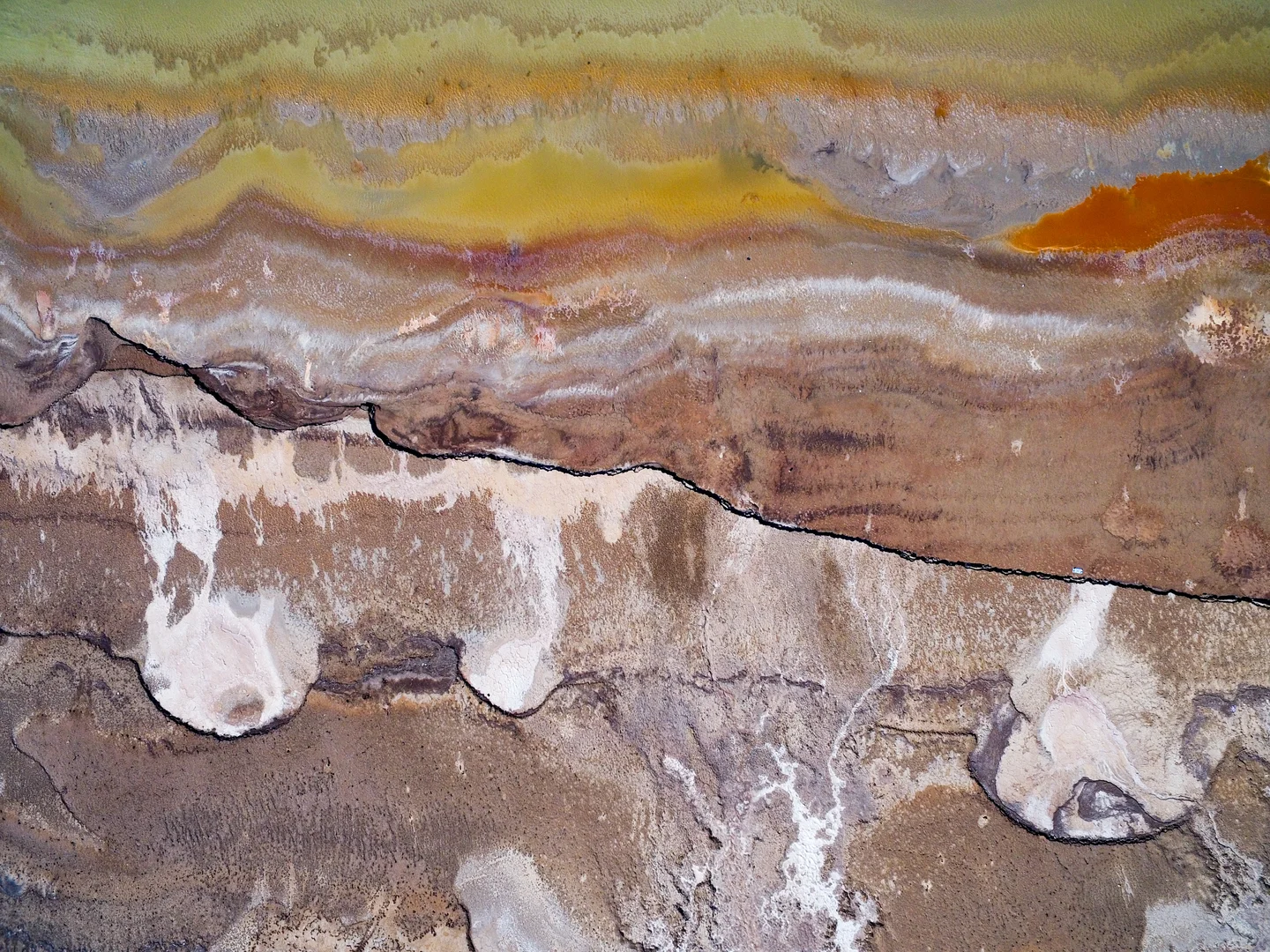 Shoreline retreat at the Dead Sea