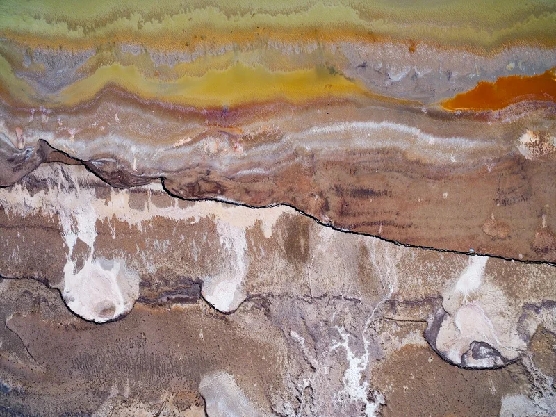 Shoreline retreat at the Dead Sea