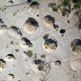 Deep cover-collapse sinkholes at the Dead Sea