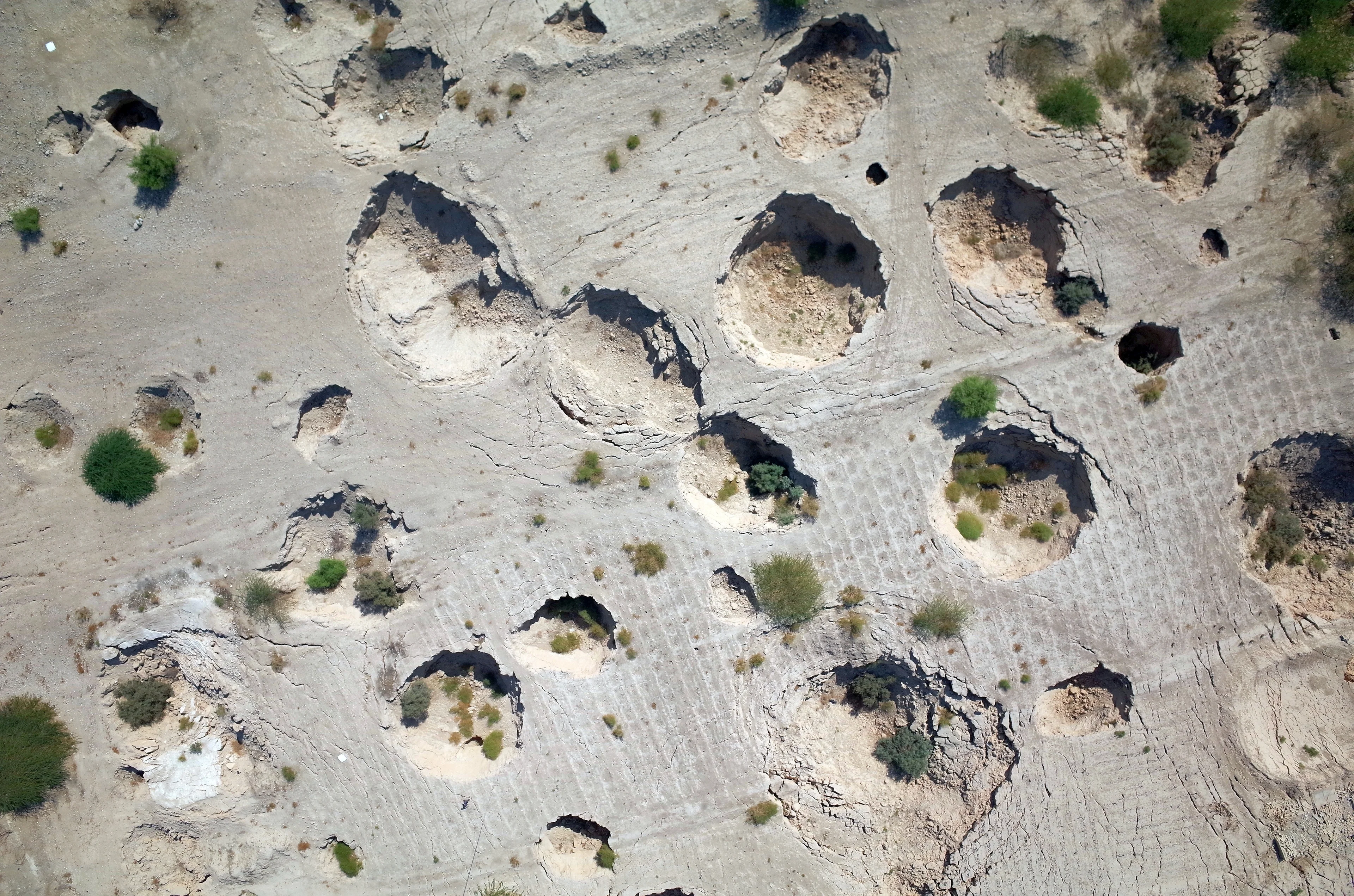 Deep cover-collapse sinkholes at the Dead Sea