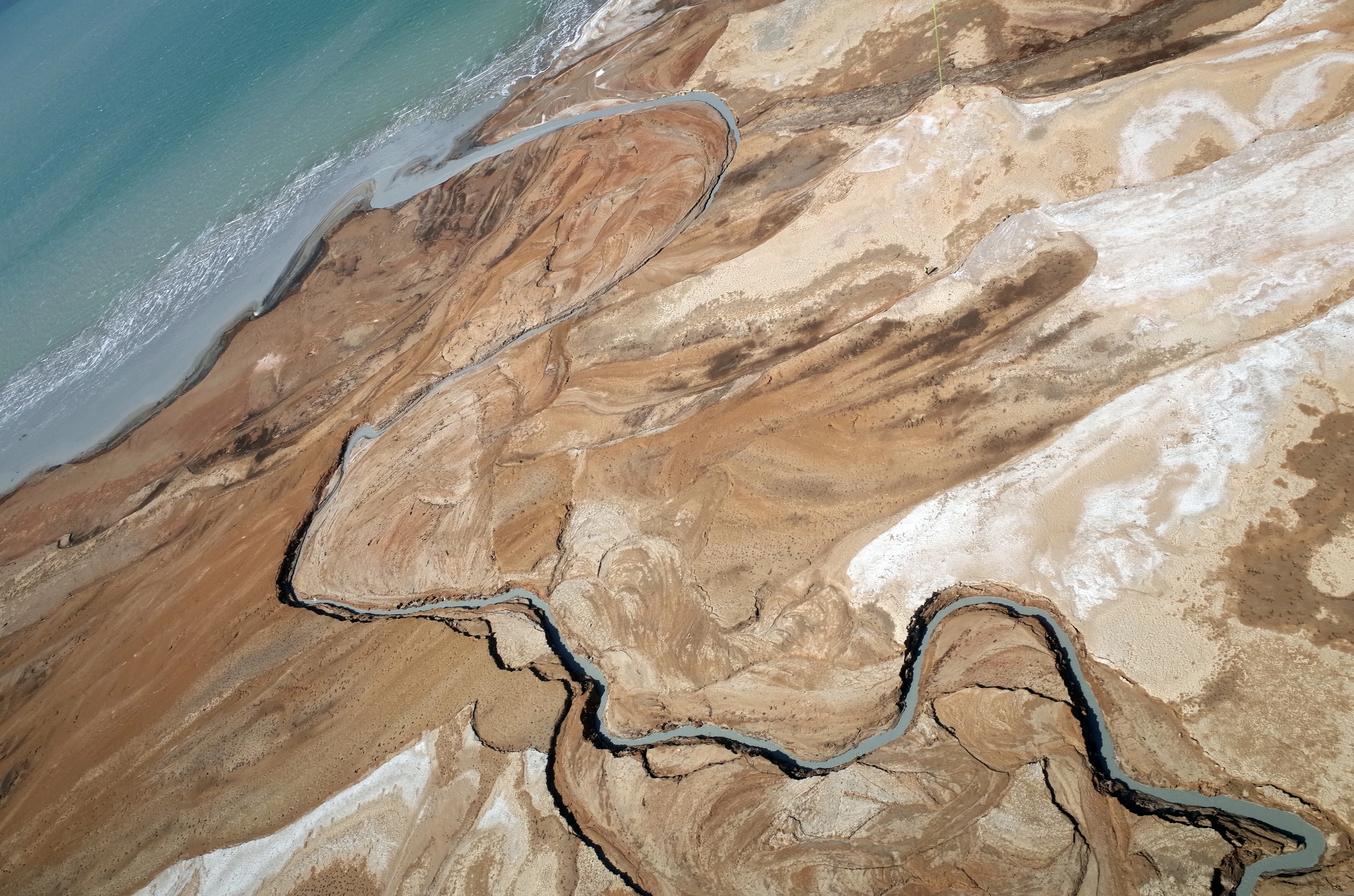 Oblique view on the Dead Sea