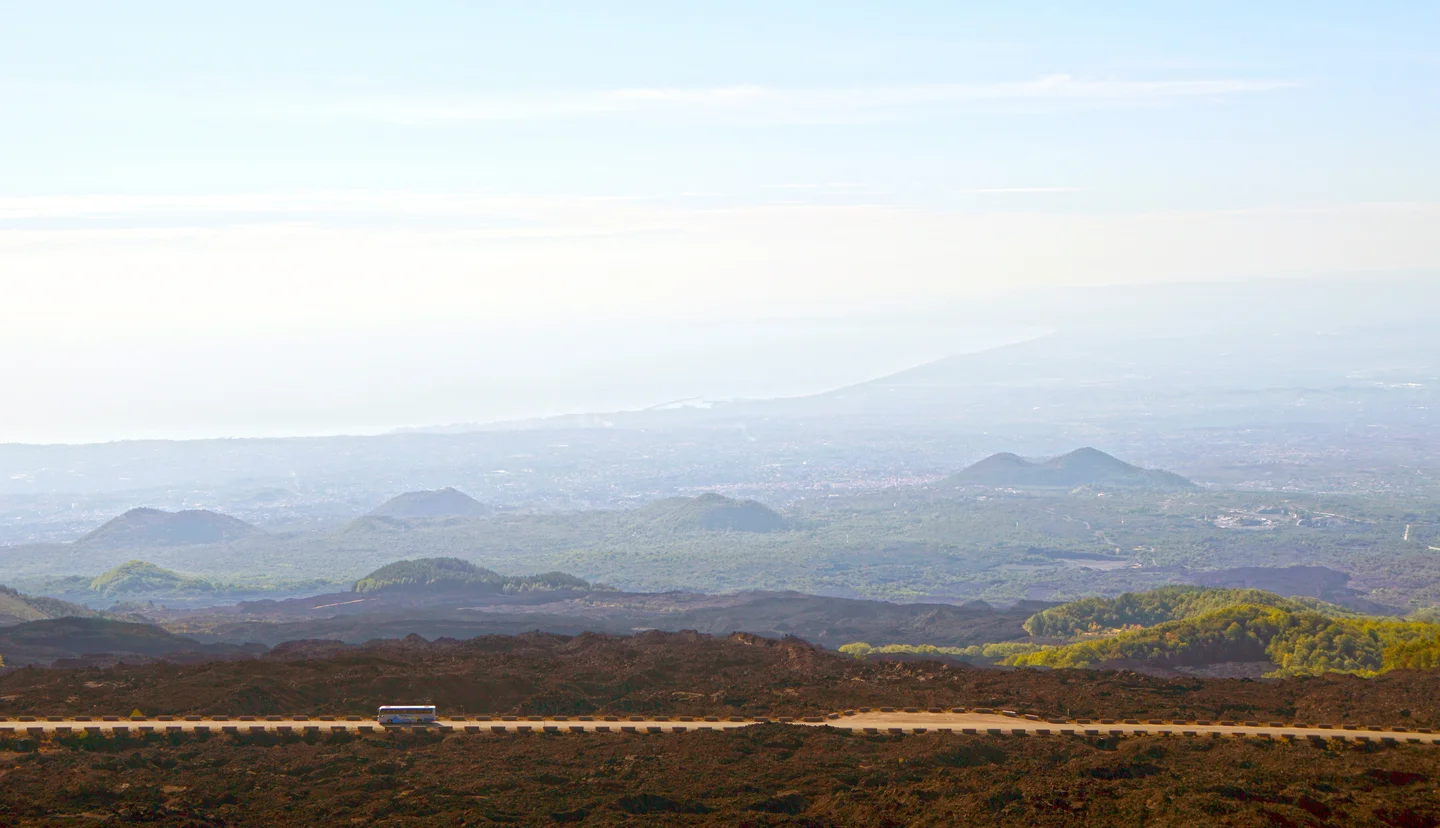 Mt. Etna : in the land of vulcanoes..cinder cones