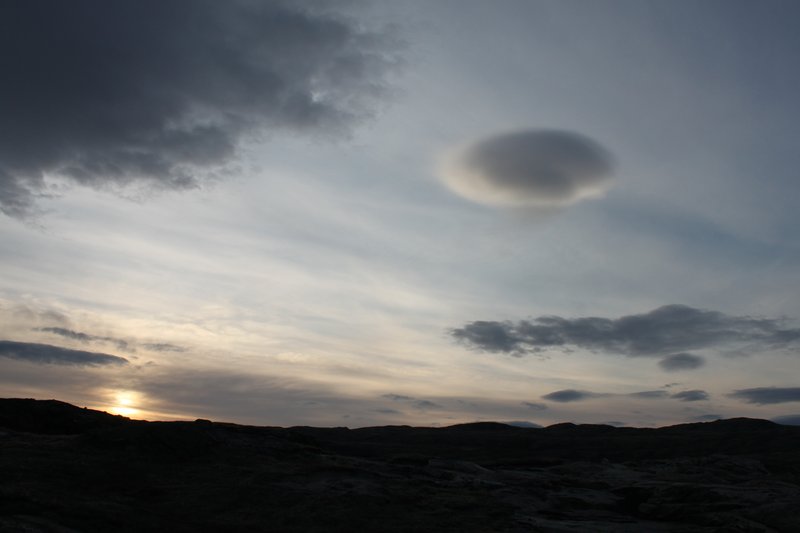 Lenticular cloud, Greenland