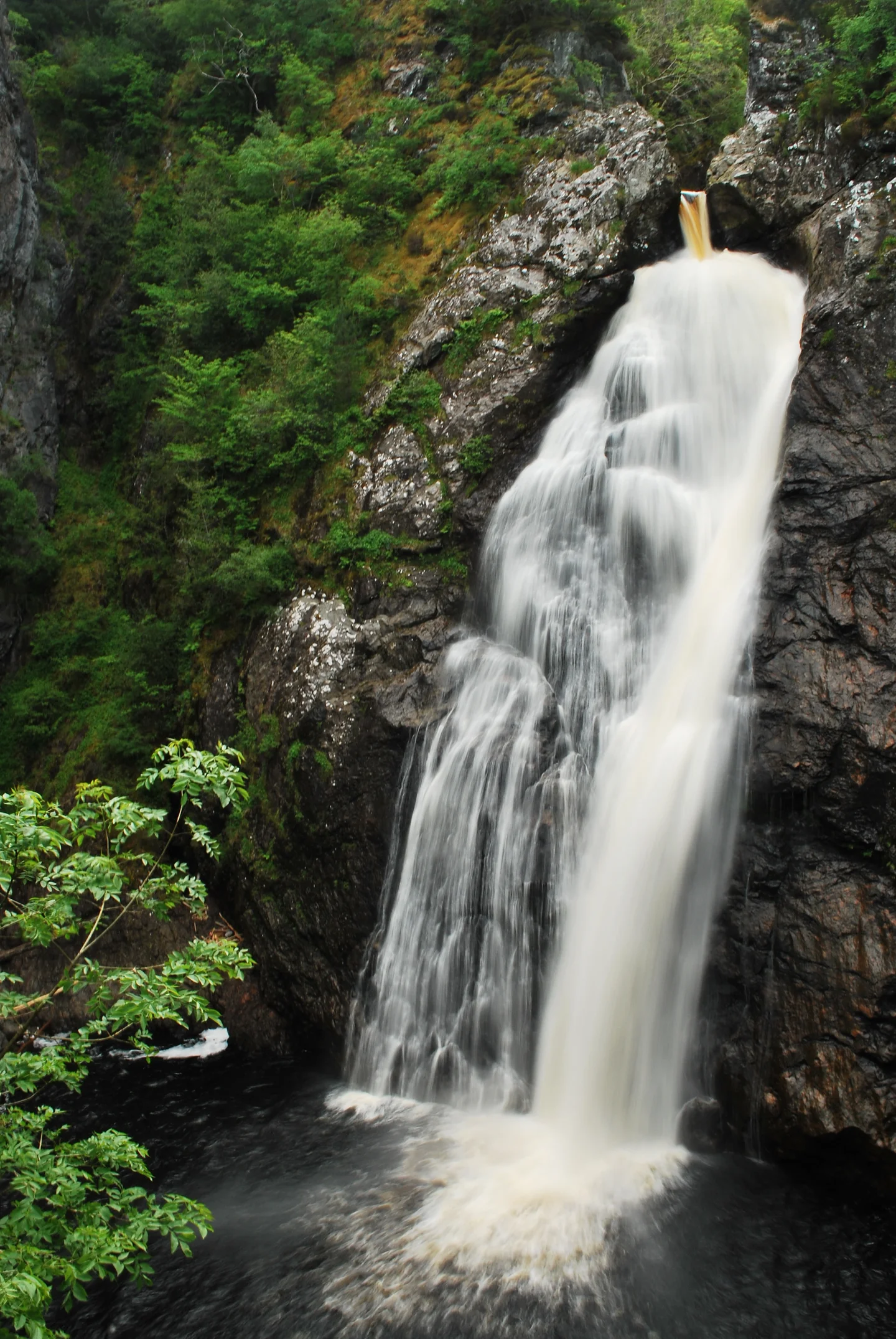 The Falls of Foyers cascade waterfall