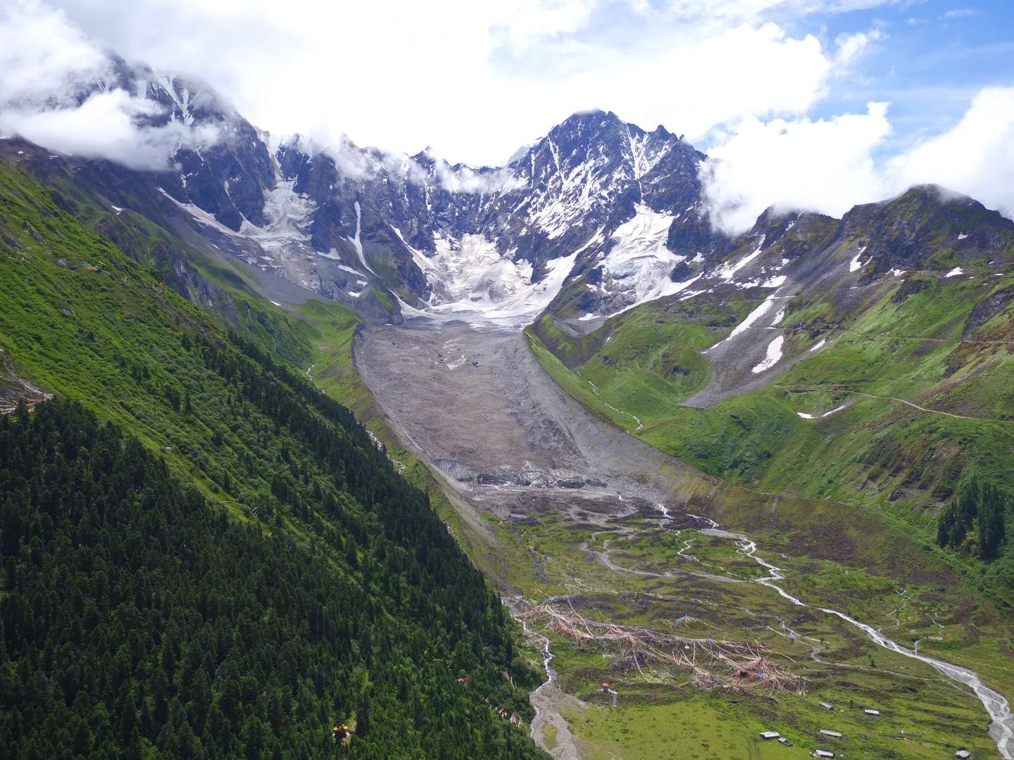 Glacier in Tibet Plateau