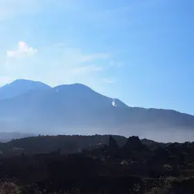 Steaming under the sun