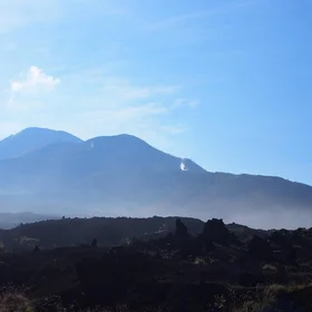 Steaming under the sun