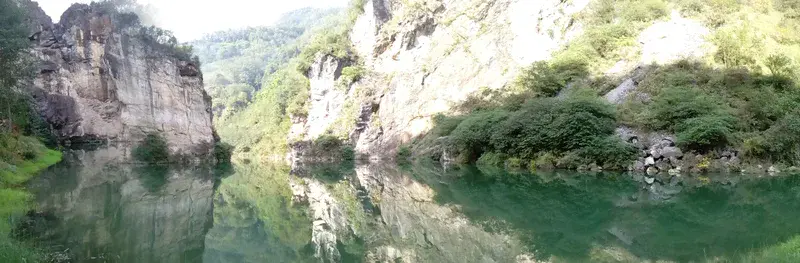 "Mirror Lake" in the Longmenshan Mountains, China