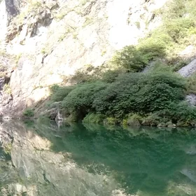 "Mirror Lake" in the Longmenshan Mountains, China